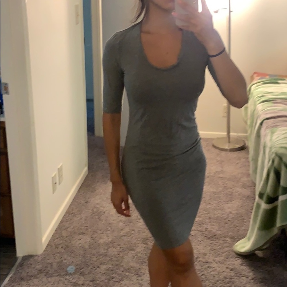 Diane von furstenberg grey dress